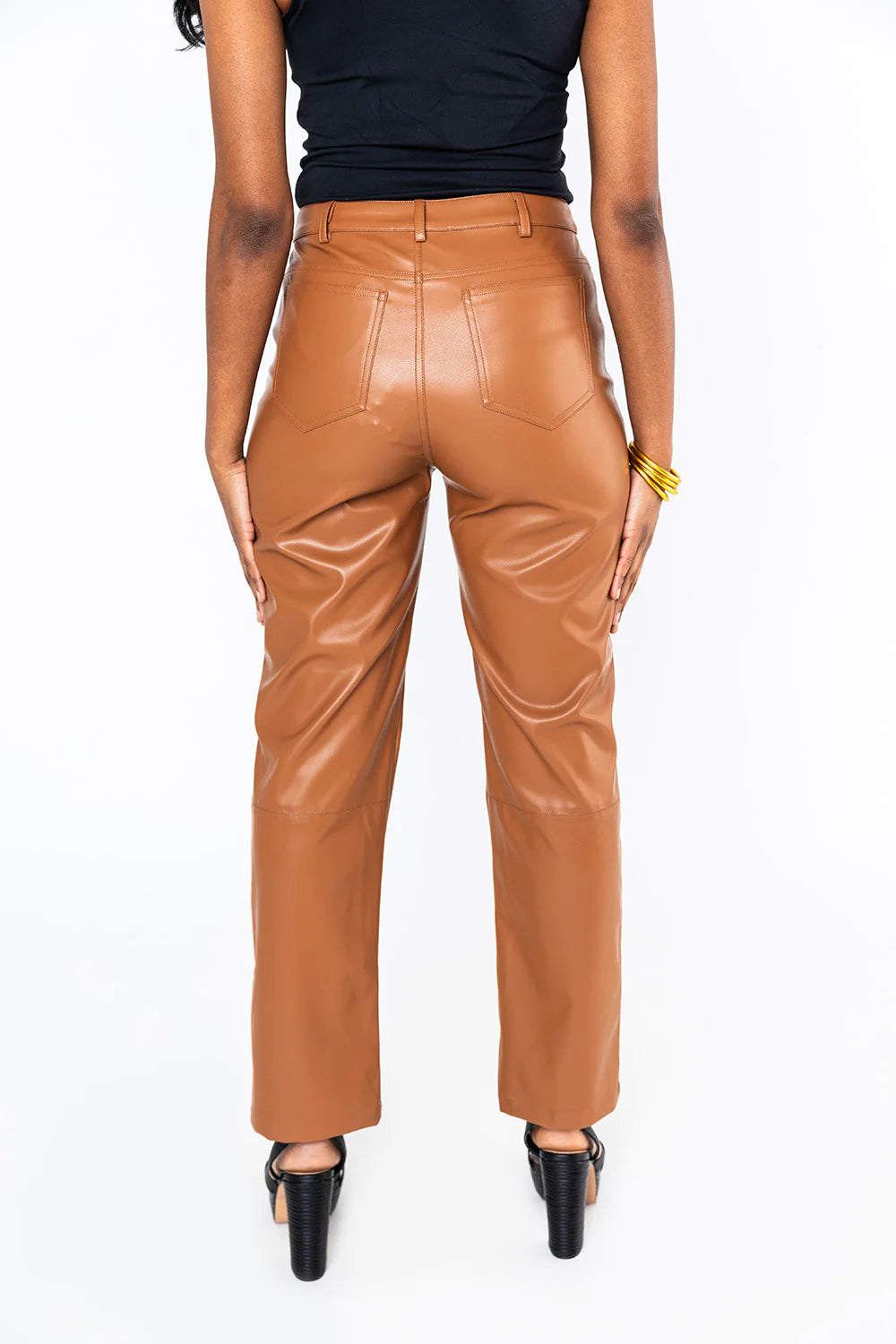 Gomez Vegan Leather Pants