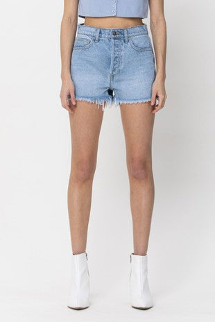 Faby High Rise Distress Shorts