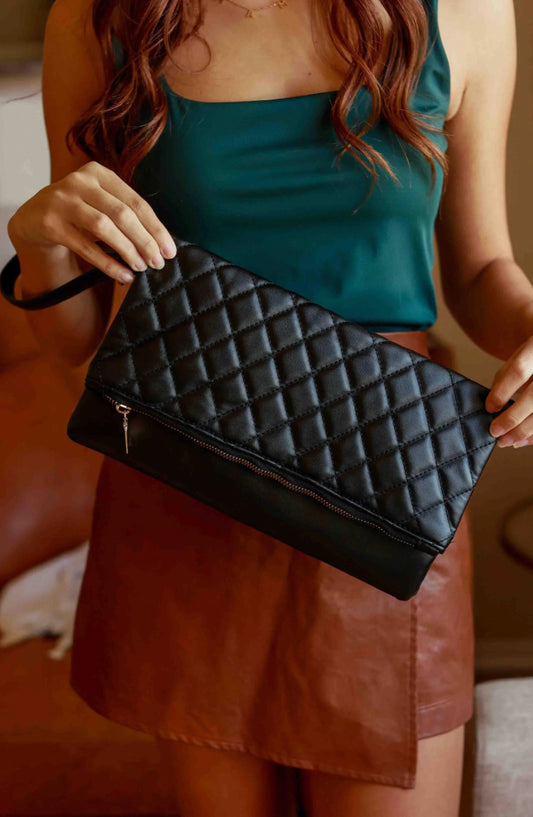 Denise Quilted Clutch
