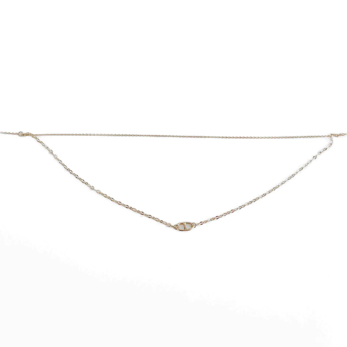 Parker Oval Pendant Layered Necklace