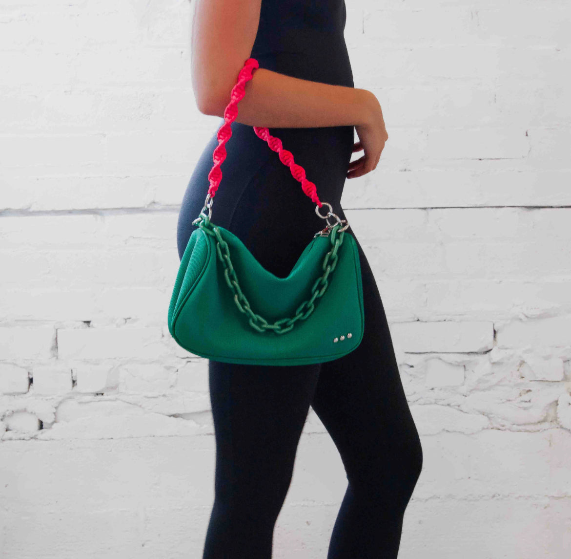 Oh So Neon Crossbody Shoulder Bag - Emerald