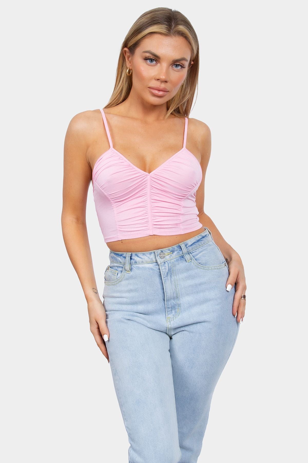 GROVE STRAPPY CROPPED TOP